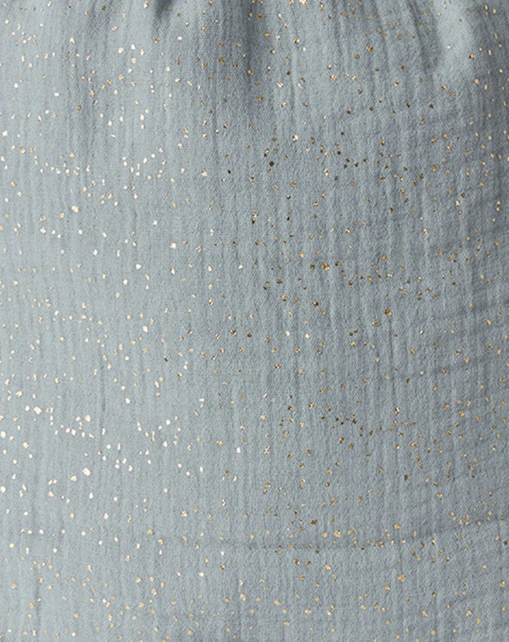 Musslin-Beutel GLITTER in aqua
