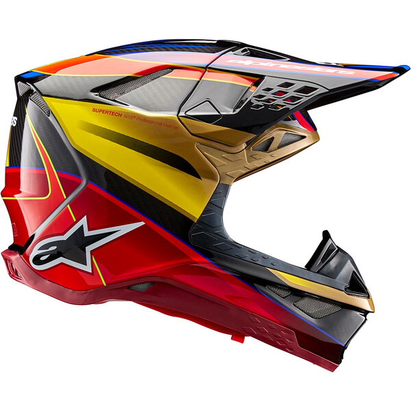 Alpinestars - Casque Supertech S-M10 Era Or / Noir / Rouge / Brillant