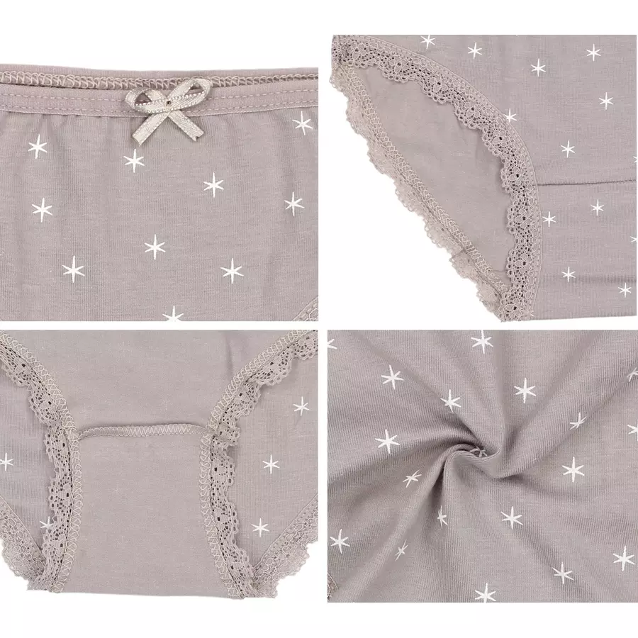 TupTam Mädchen Slips mit Aufdruck 10er Pack beige