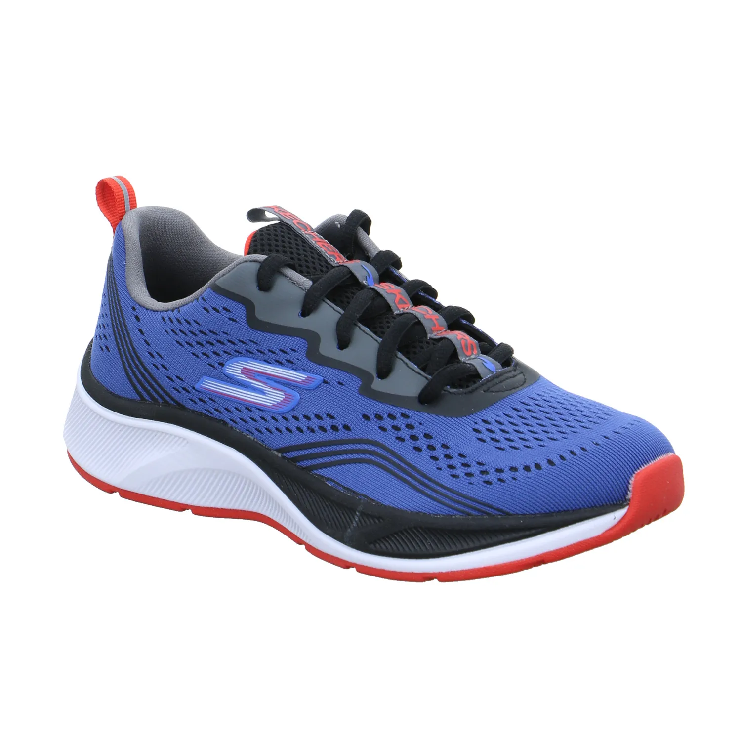 SKECHERS Jungen-Halbschuh Binder Schwarz Textil  Sneaker
