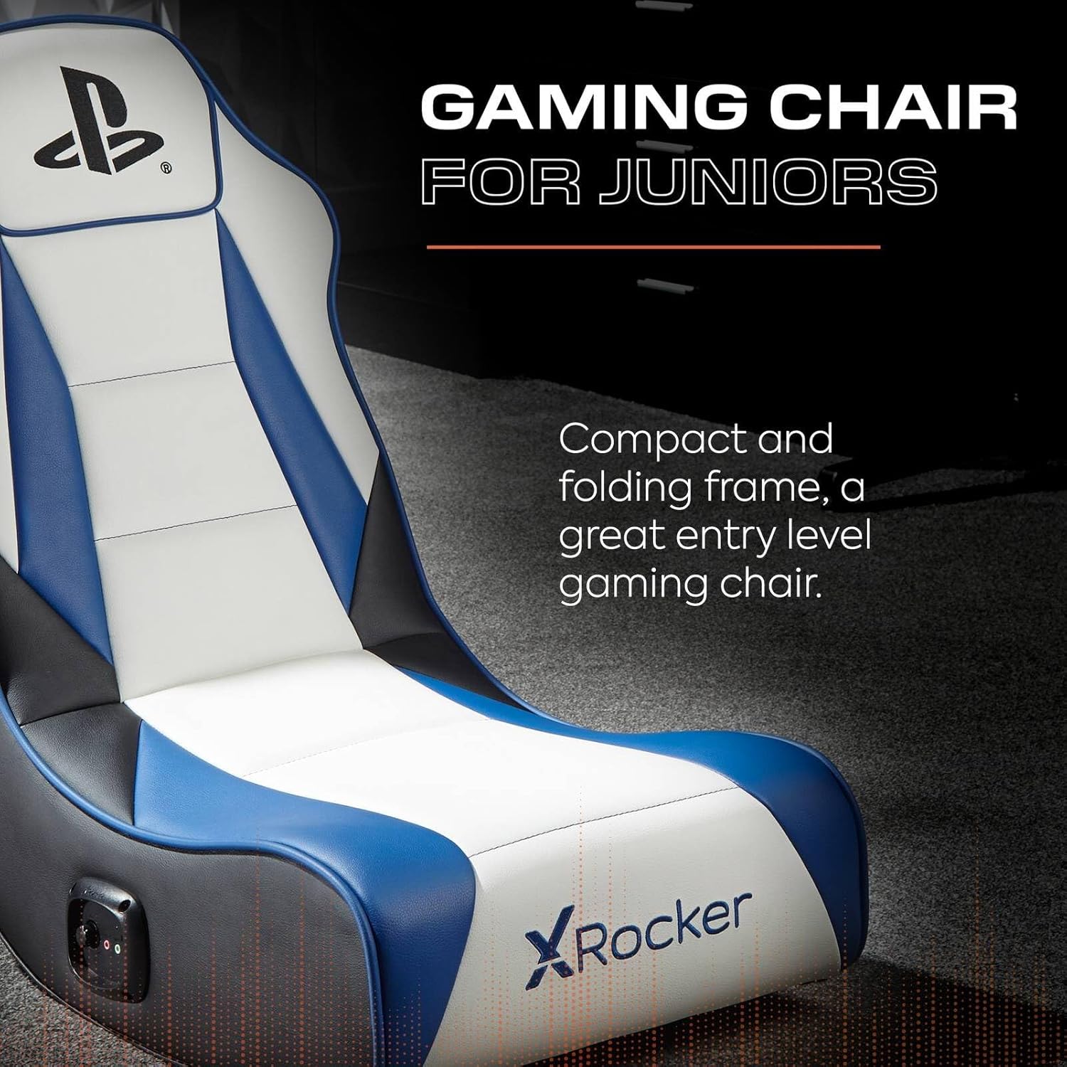 X Rocker Sony PlayStation 5 Geist 2.0 Floor Rocker Gaming Sessel mit 2.0 Audiosystem | PS5 Kindersessel