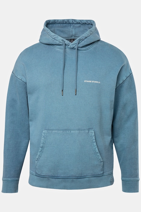 STHUGE Hoodie, oversized, Kapuze, Vintage Look, Print, bis 8 XL
