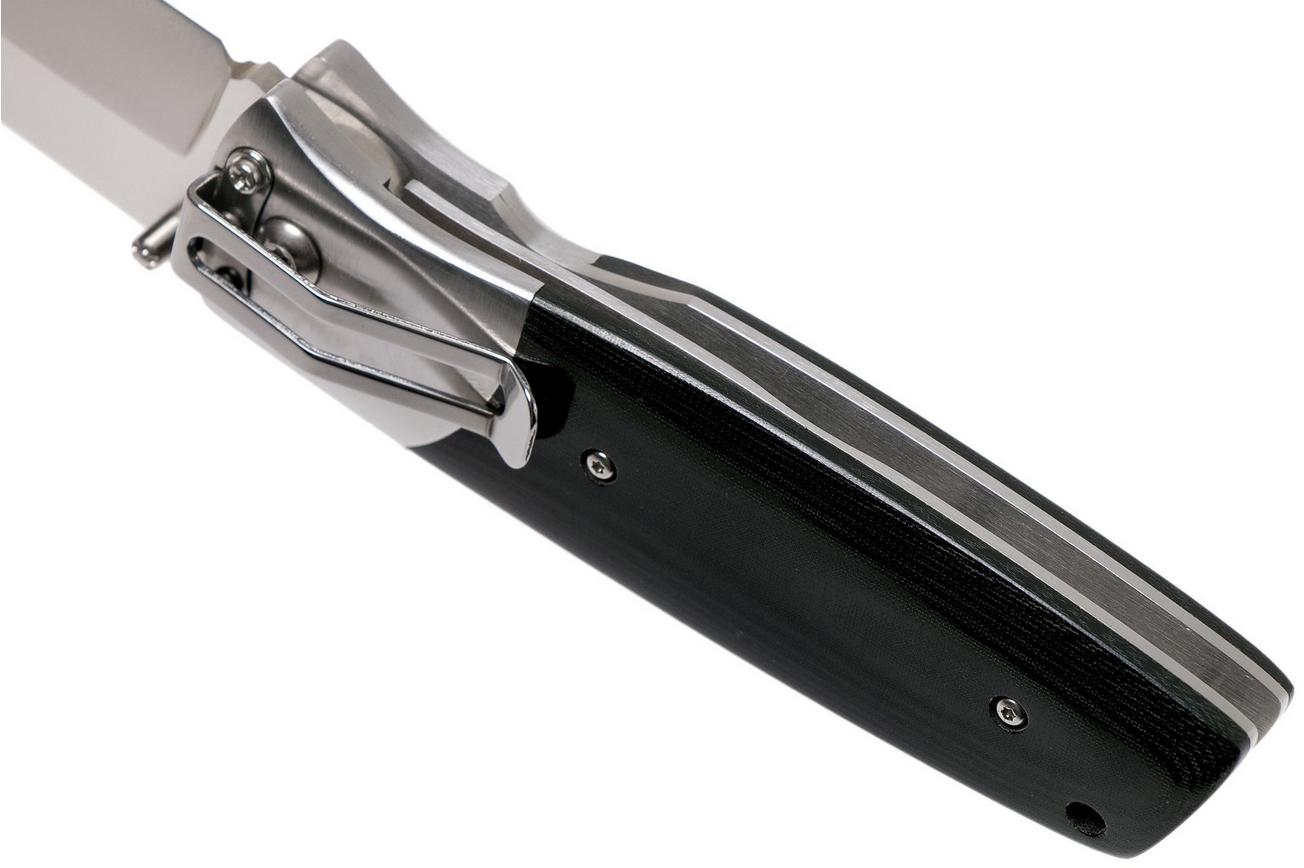 Fällkniven PXL Black Micarta PXLbm Elmax, Convex zakmes