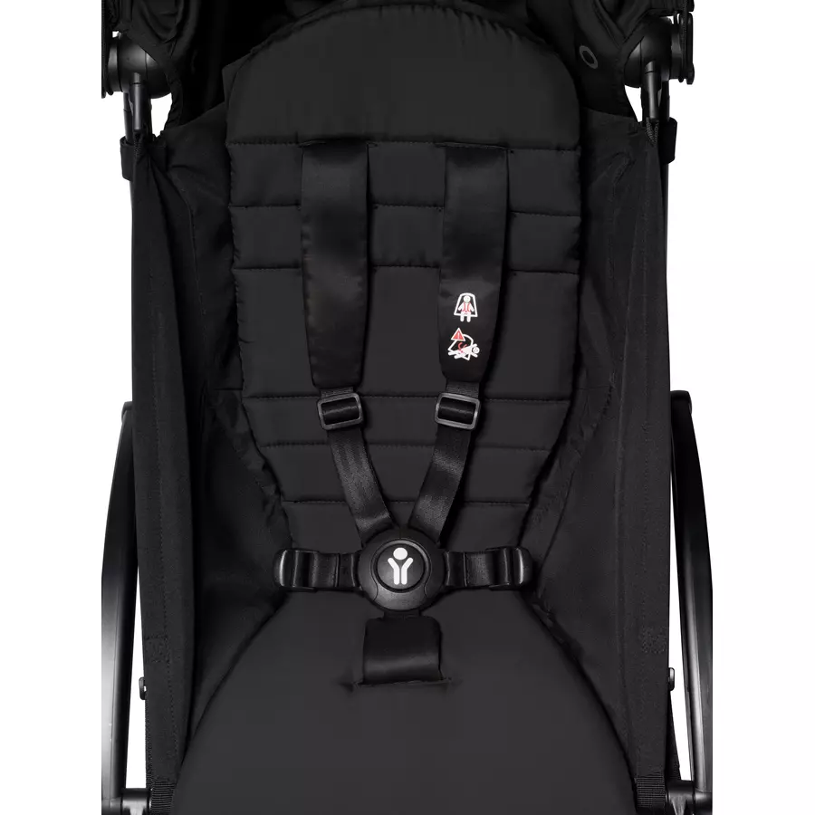 BABYZEN Kinderwagen YOYO2 0+ Black mit Neugeborenenaufsatz und Textilset Black