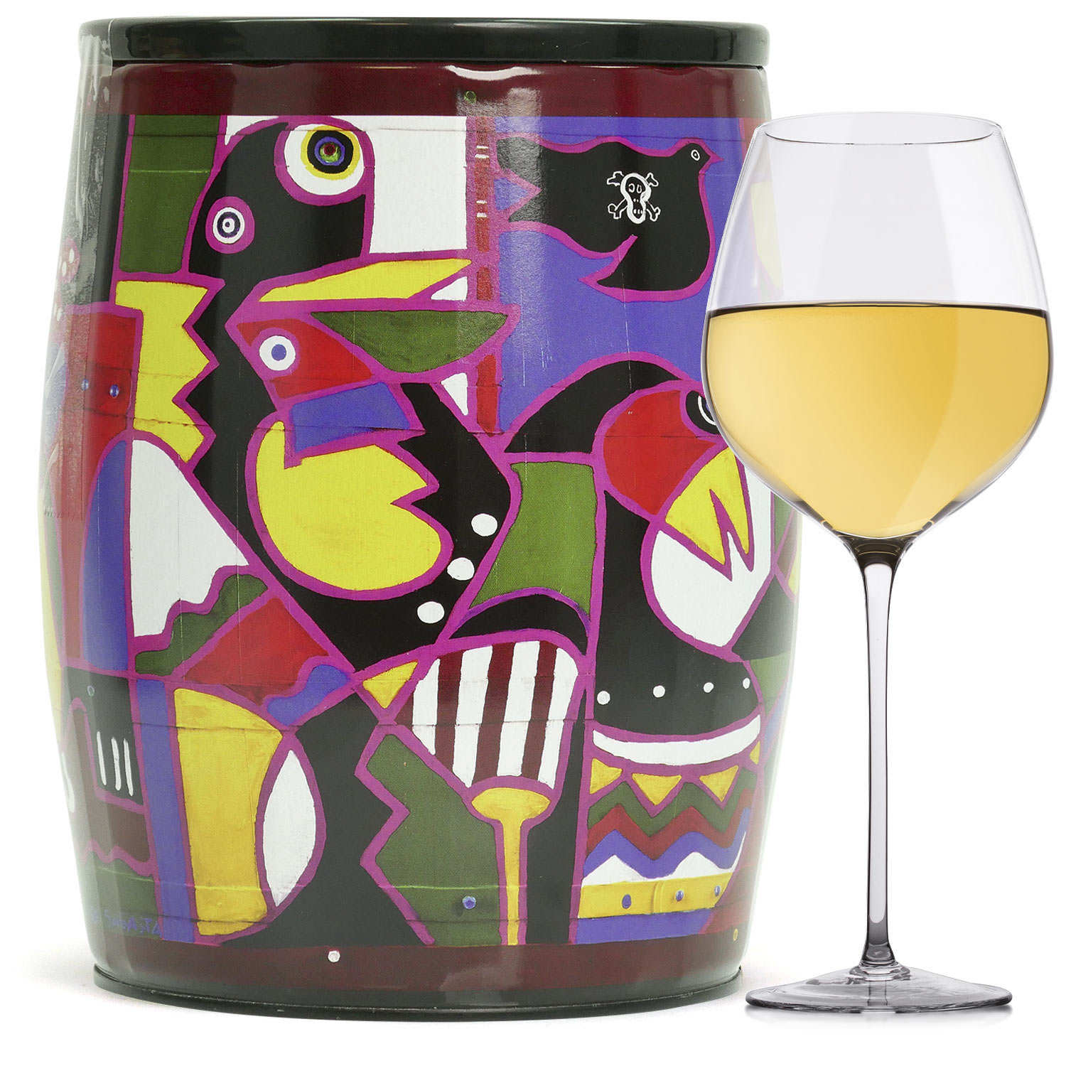 Bib'Art Paco Sagasta vin blanc Le Benjamin de Puech Haut