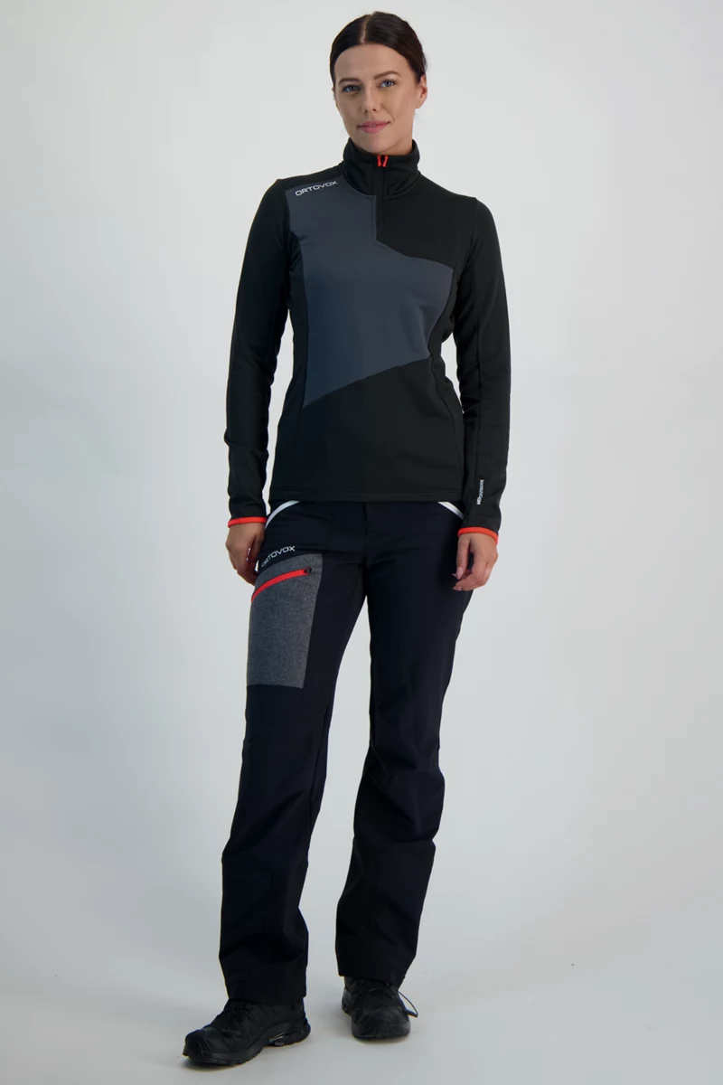 Ortovox Fleece Light Zip Neck Damen Midlayer