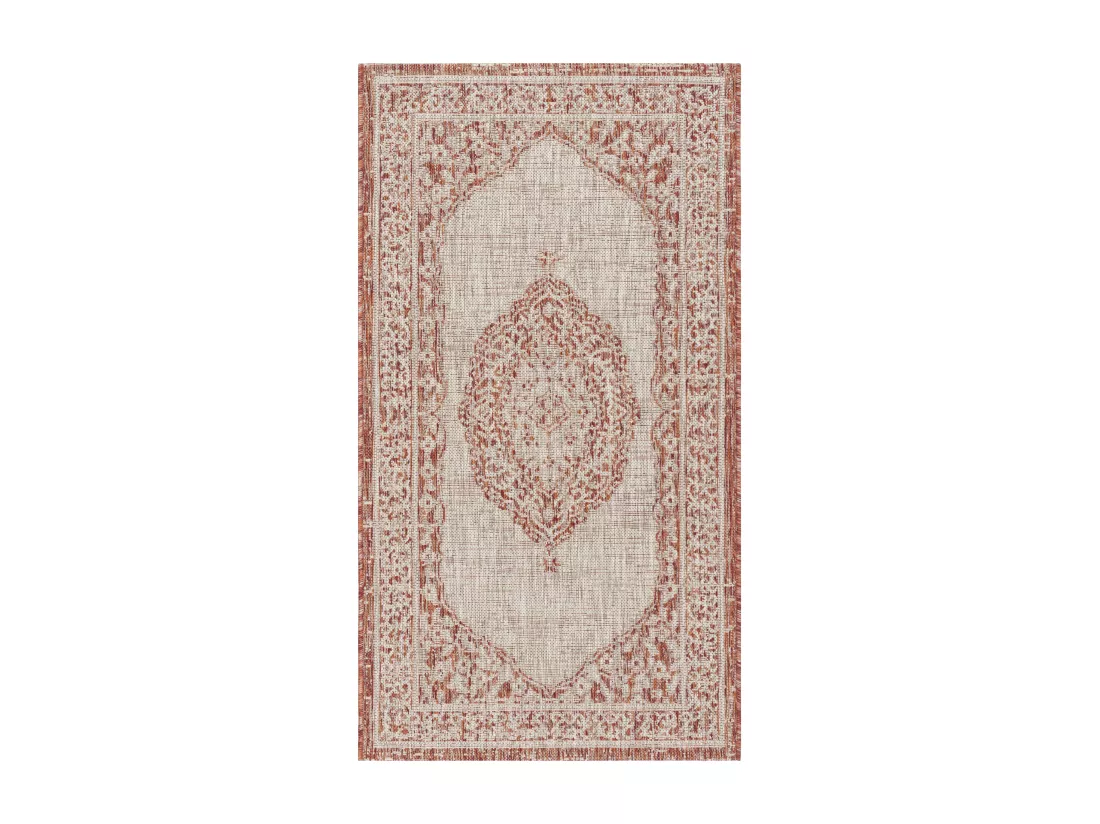Tapis Light Beige & Terracotta 79 X 152 cm - Amira