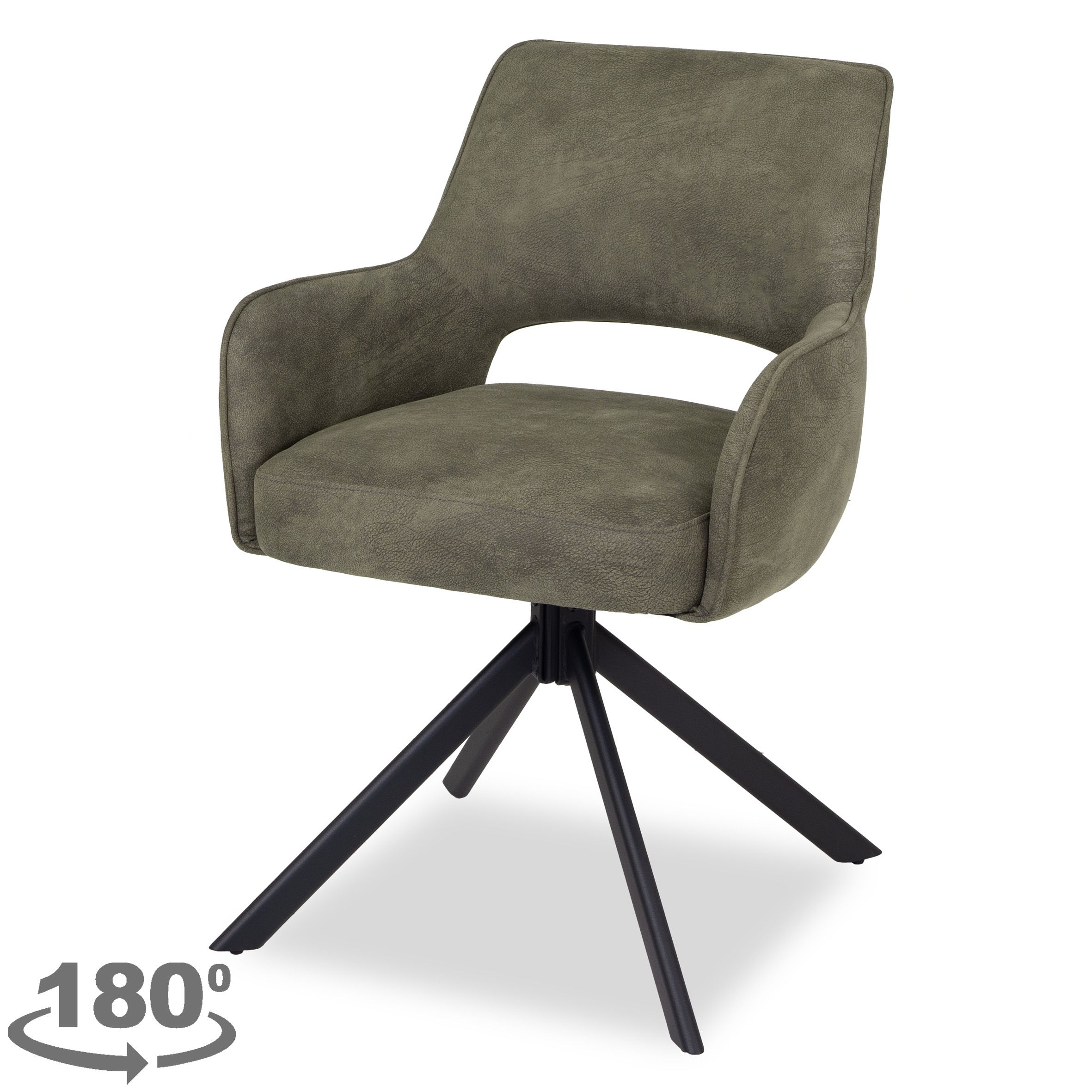 Eetkamerstoel Atlanta 09 olijf Sonja B58 x D58 x H86 cm