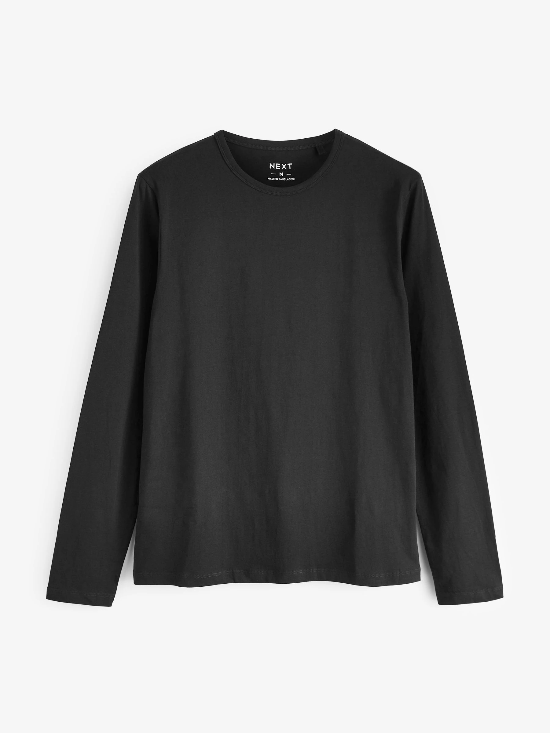 Zwart - Set van 5 T-shirts met lange mouwen en laagjes