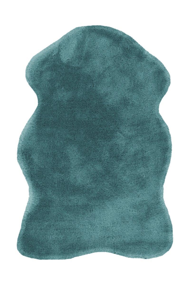 Royala hoogpolig tapijt, turquoise, 35 mm, effen, 60 x 90 cm