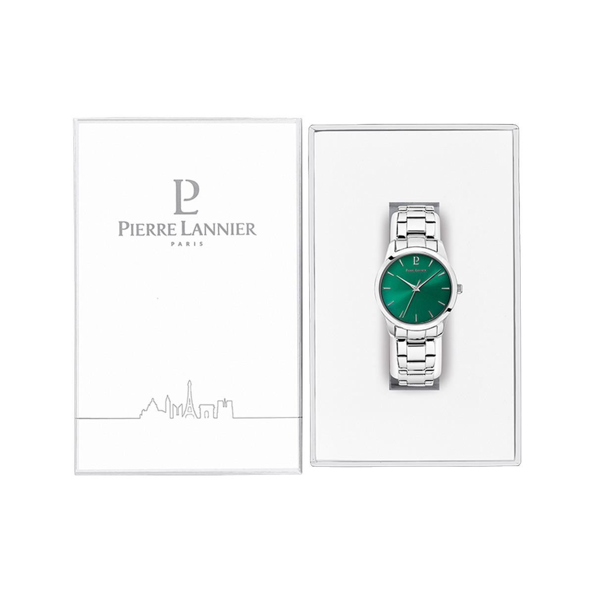 Montre PIERRE LANNIER roxane femme bracelet acier argent