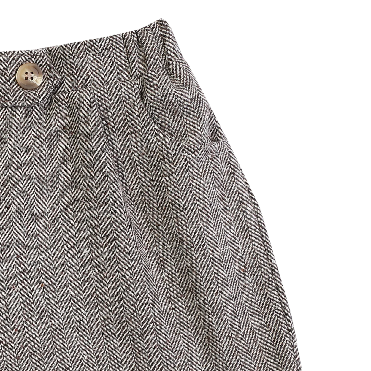 Fifi Shorts | Woody Brown Tweed