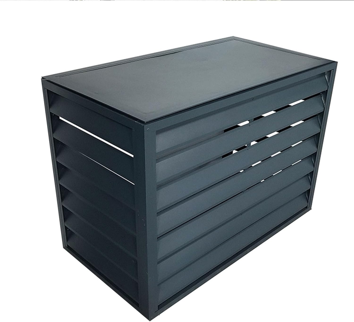 Aluminium-Abdeckung für Klimaanlagen und Wärmepumpen, Abdeckung für Mini-Split-Klimaanlagen für Außengeräte, Diebstahlsichere, robuste Aluminium-AC-Abdeckungen, Außenmaterial, Geeignet für d