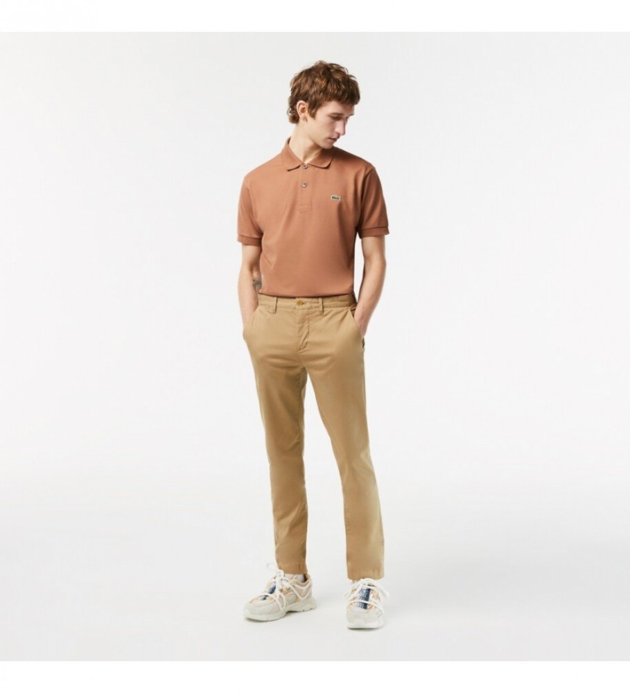 Calças Lacoste New Classic Bege