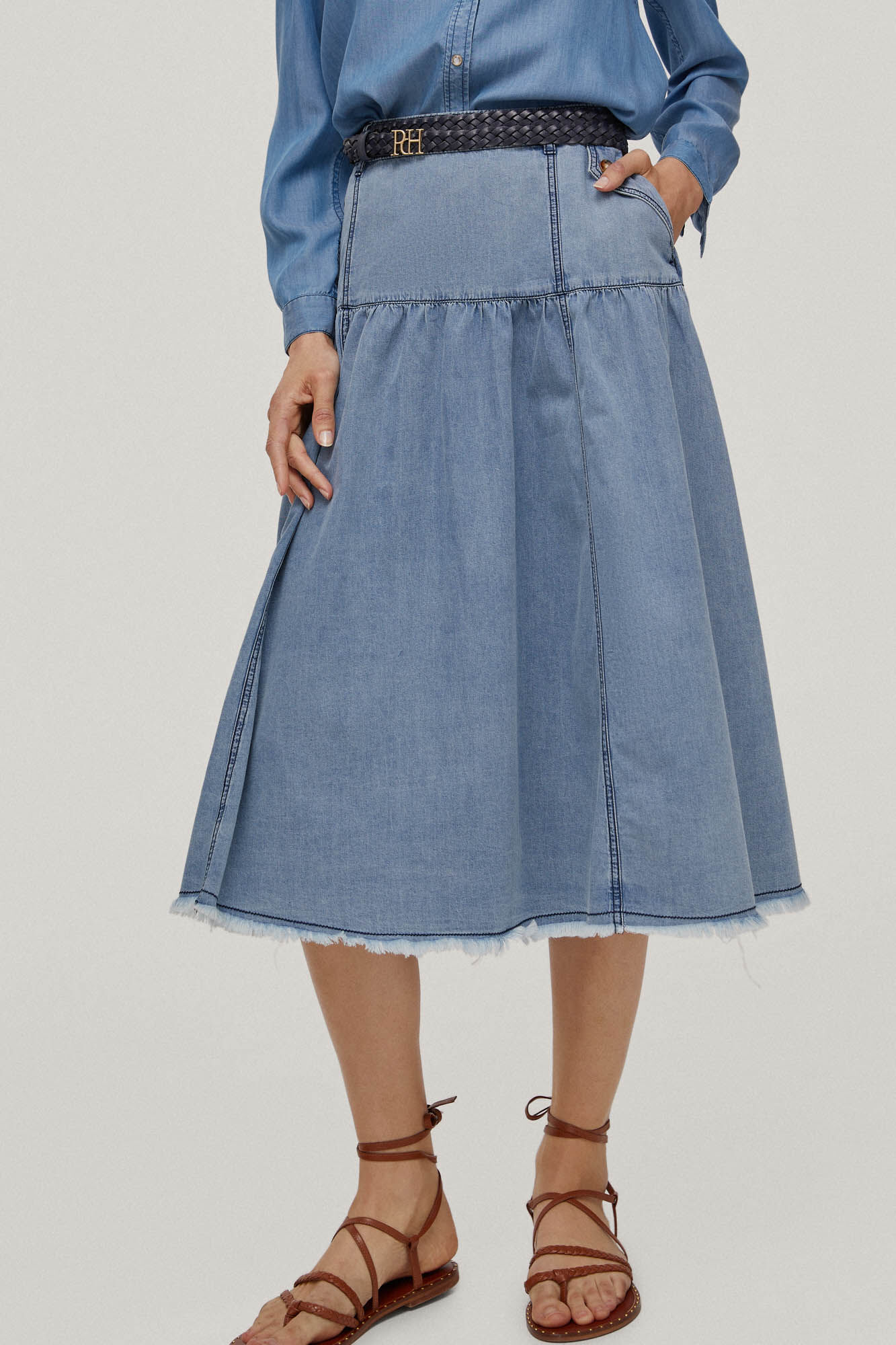Saia jeans - Azul