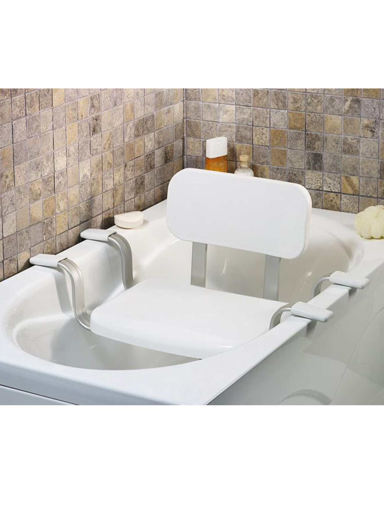 Siège de baignoire avec dossier