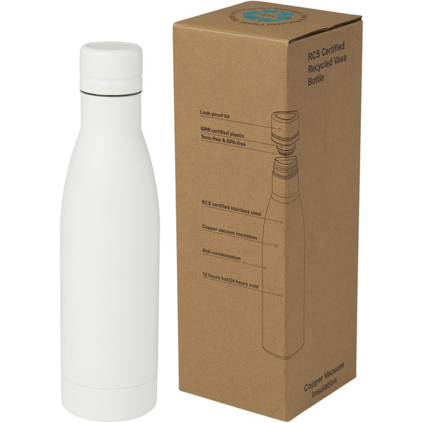 EgotierPro 100736 - Bouteille Isotherme Écologique en Acier Recyclé 500 ml