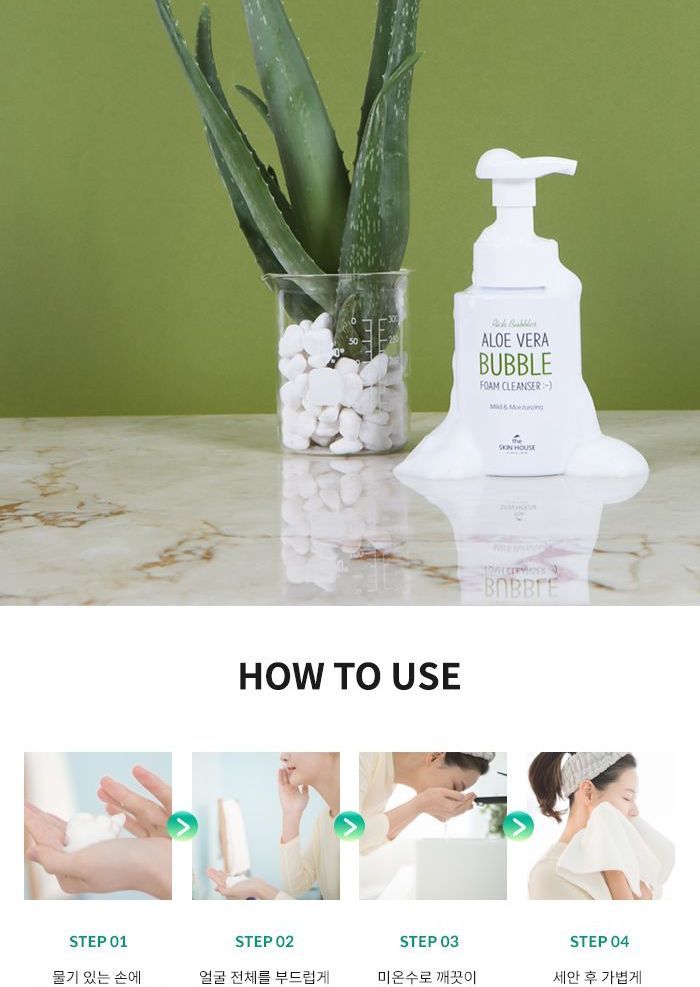 de SKIN HOUSE - Aloë Vera Bubble Foam Cleanser