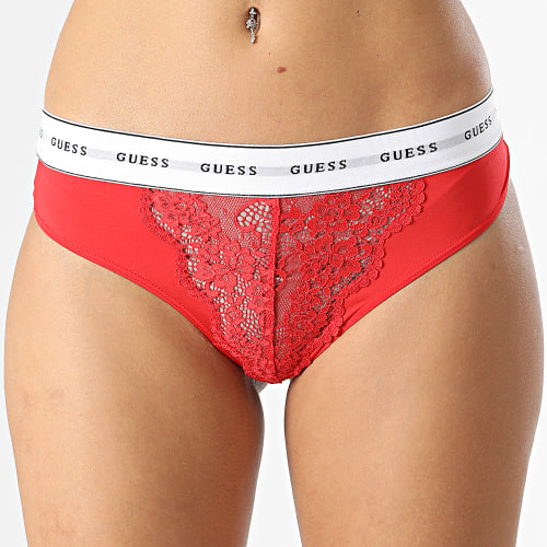 String Dentelle Femme O2BE00 Rouge