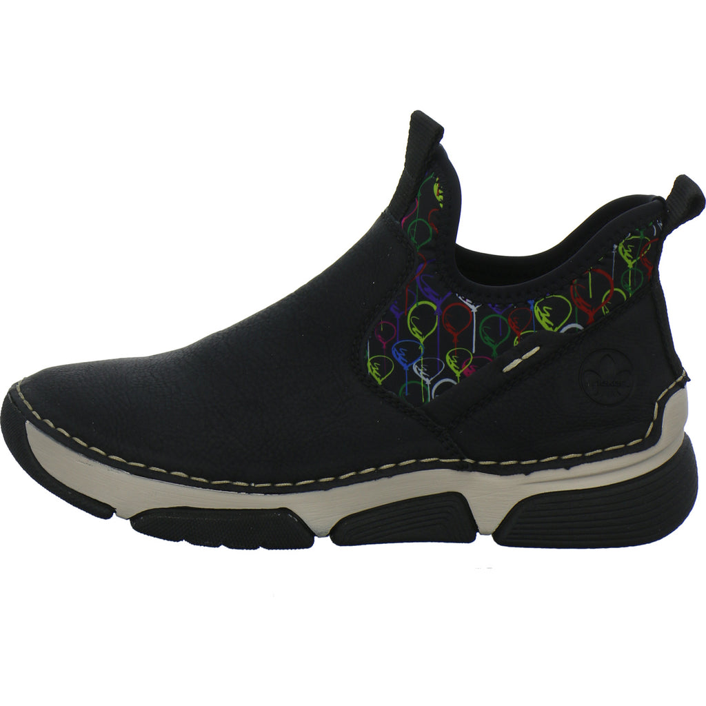 Rieker Stiefel Damen Schwarz-kombi