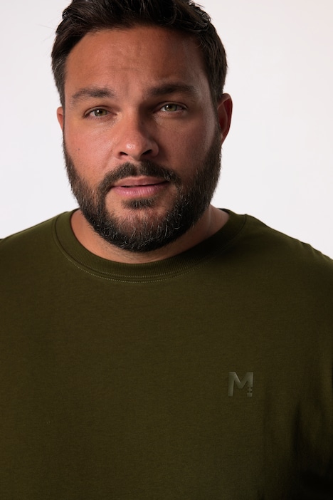 Men+ Langarmshirt, Basic, Bauchfit, Rundhals, bis 8 XL