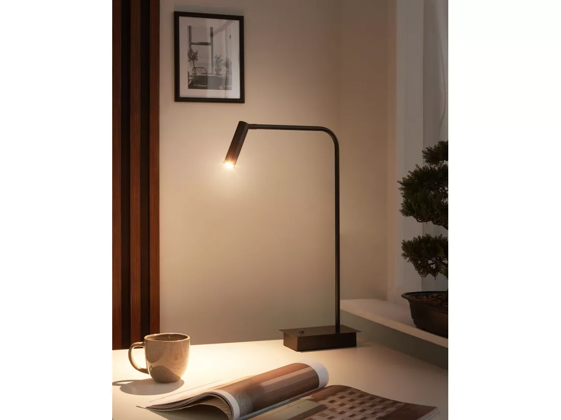 Lampe de bureau LED LAWSON Réglable Métal Noir
