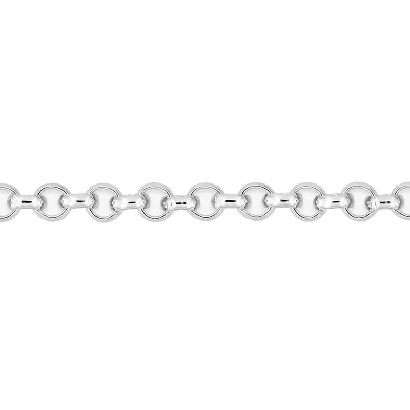 Bracelet femme 18 cm - Maille Singapour - Or blanc 18 Carats - Largeur 1.7 mm