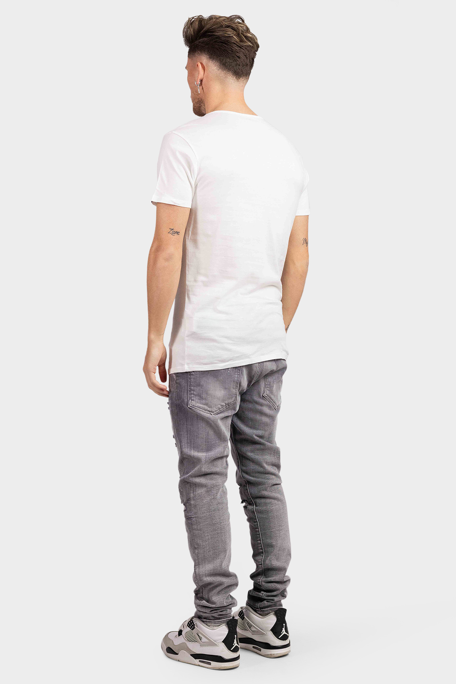 Puma Basic Crewneck T-Shirt 2-Pack Heren Wit
