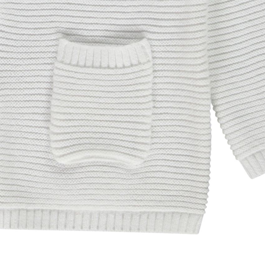 Gilet en tricot fantaisie uni pour bébé garçon
