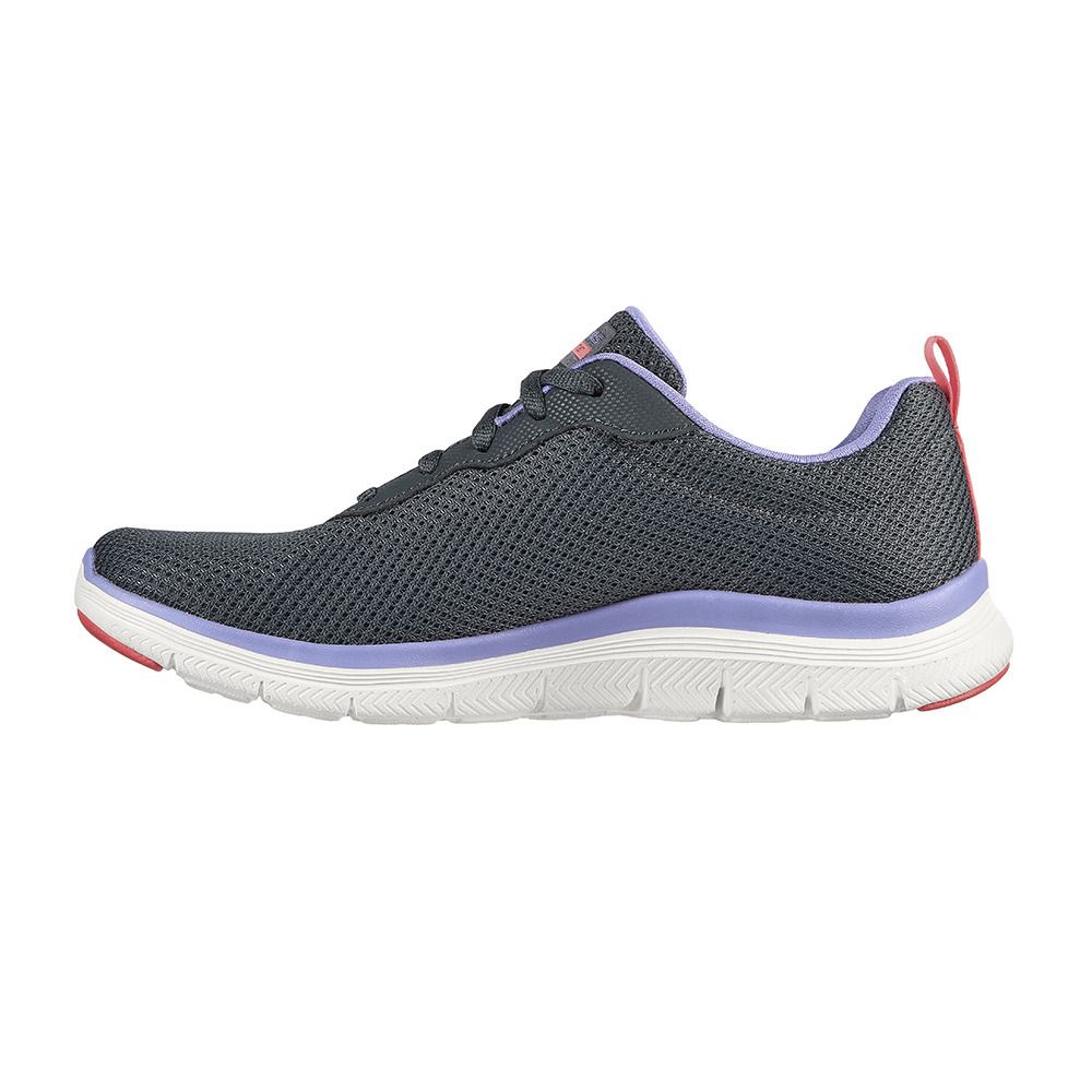 Skechers FLEX APPEAL 4.0 BRILLIANT VIEW - Chaussures fitness Femme charcoal/purple