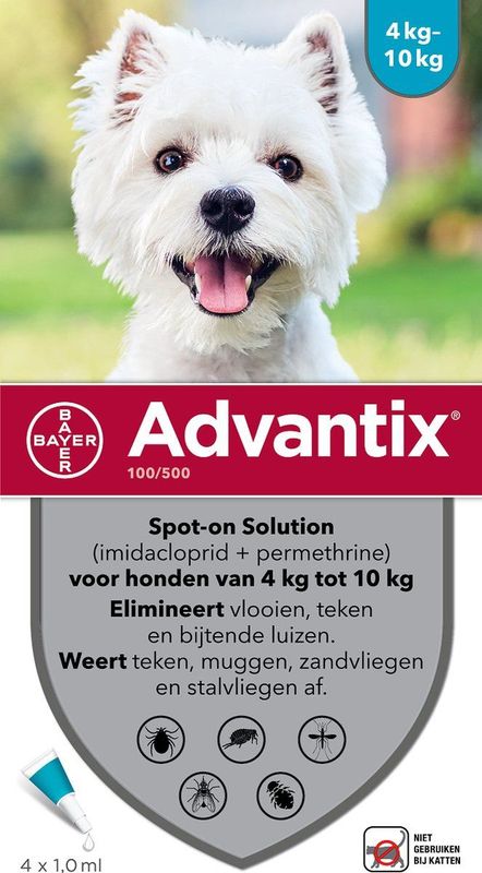 Advantix Spot-On - Vlooien en Tekenbestrijding - 1.0 ml