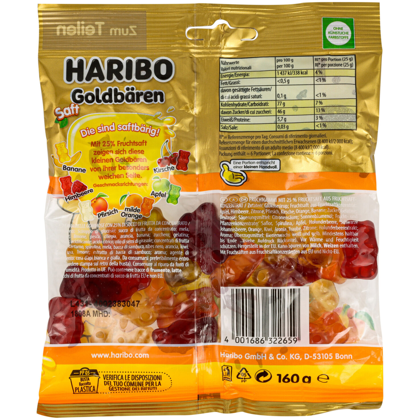 Haribo Saft Goldbären