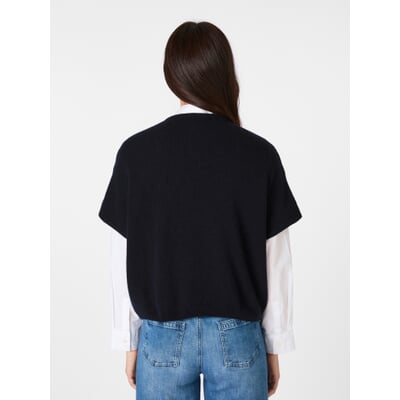 Damen-Strickpullunder, Schwarz