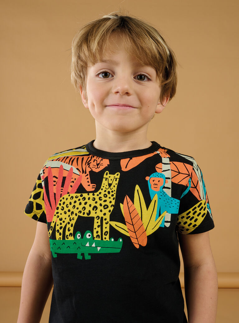 T-shirt à motifs jungle