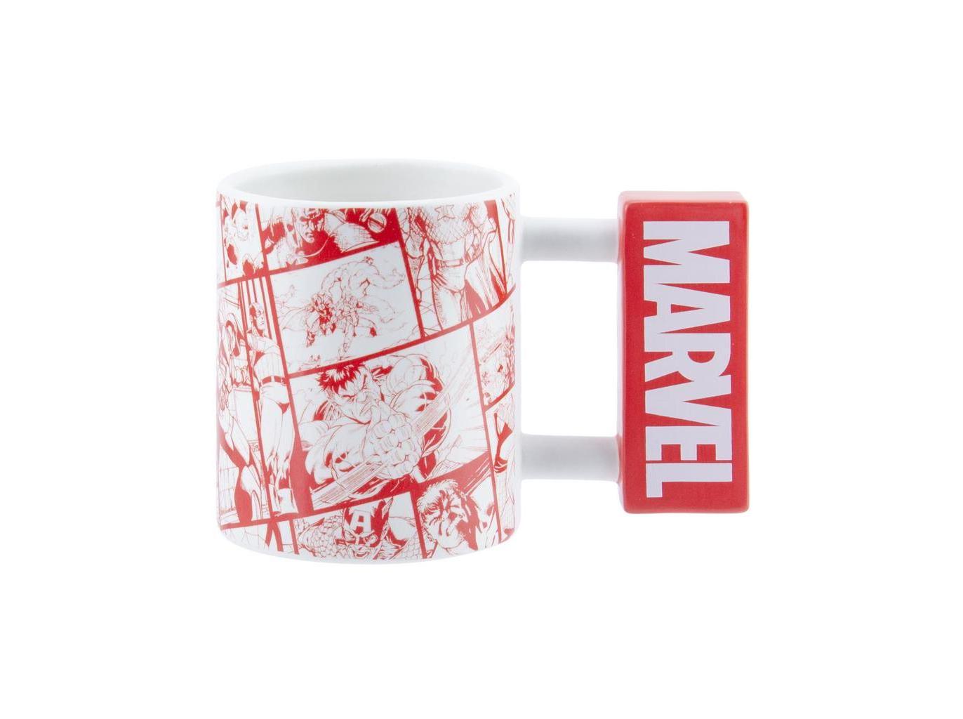 CANECA FORMATO LOGO MARVEL