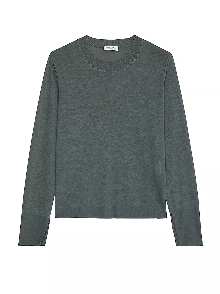 MARC O'POLO Langarmshirt  dunkelgrün