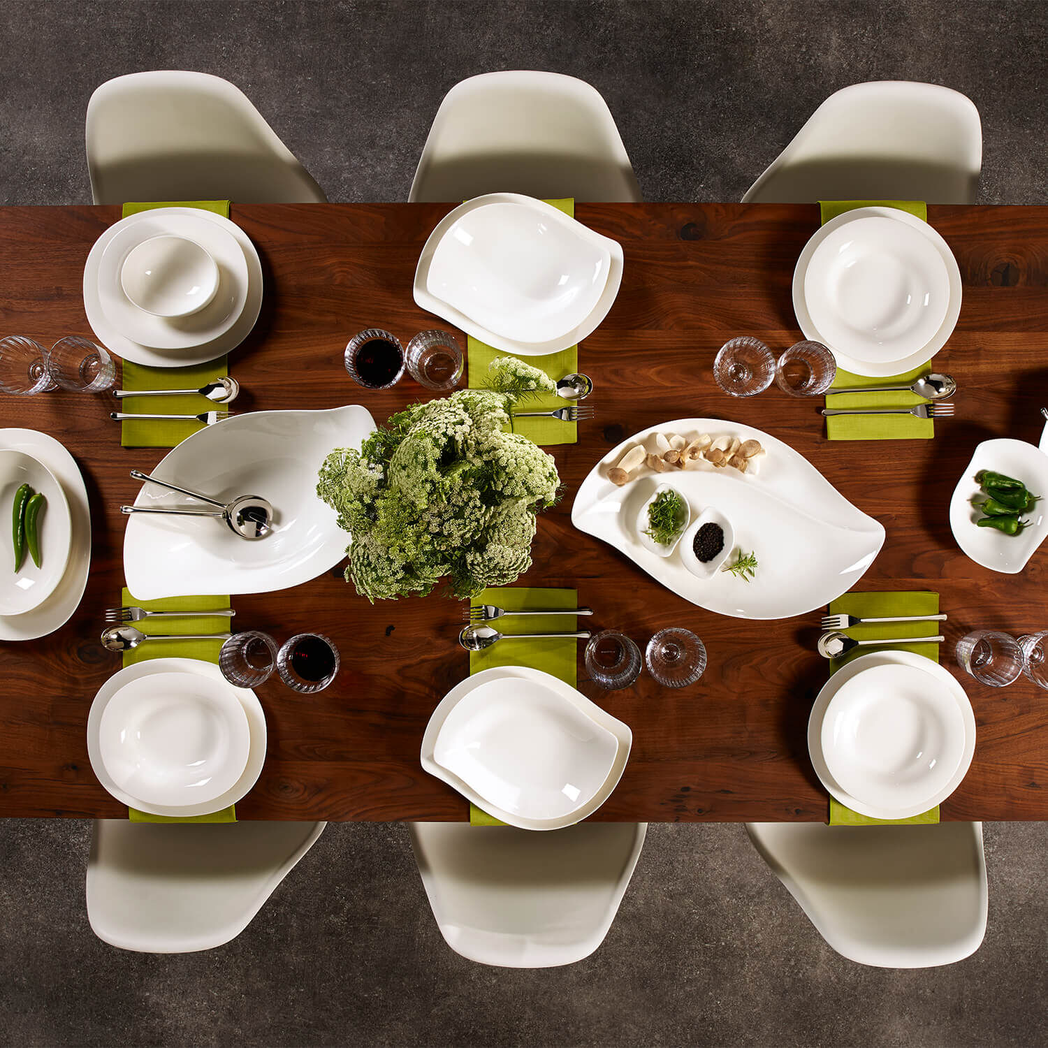 New Cottage Salad serving bowl White, 8.5 oz, Premium Porcelain
