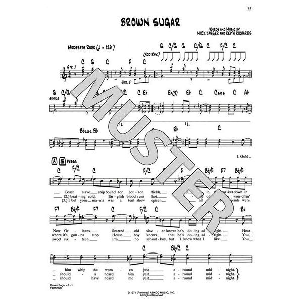 Alfred Music Publishing Rolling Stones Fake Book