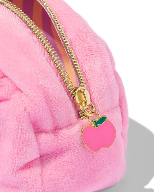 trousse réversible rose/rayures