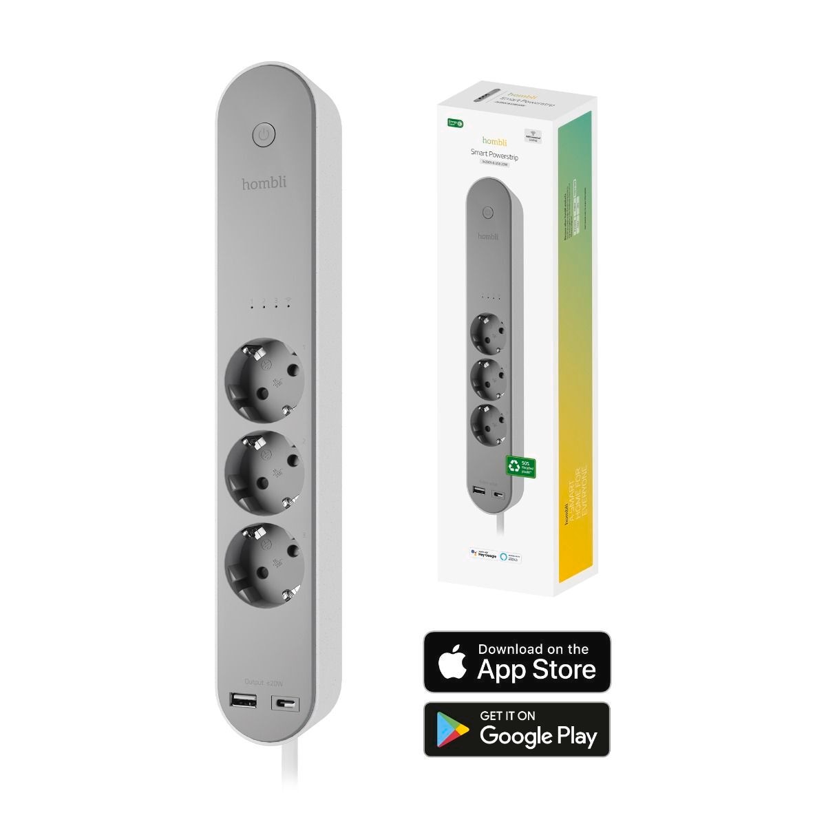 Hombli Smarte Dreifach-Steckdosenleiste »smarte Steckdosenleiste«