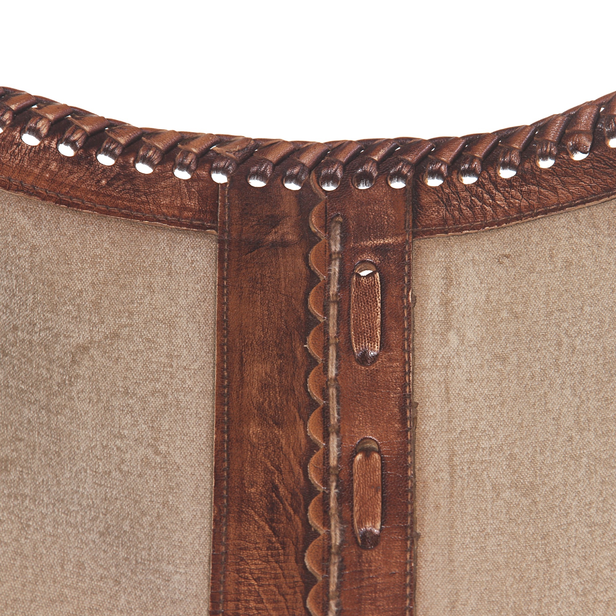 Lounger 'Gavin', beige, braun, T 69 cm, B 75 cm, H 90 cm von fischer's lagerhaus