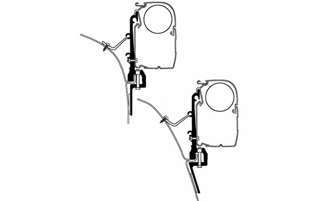 Thule Adapter für THULE Markisen der Serie 2, 5 und 8