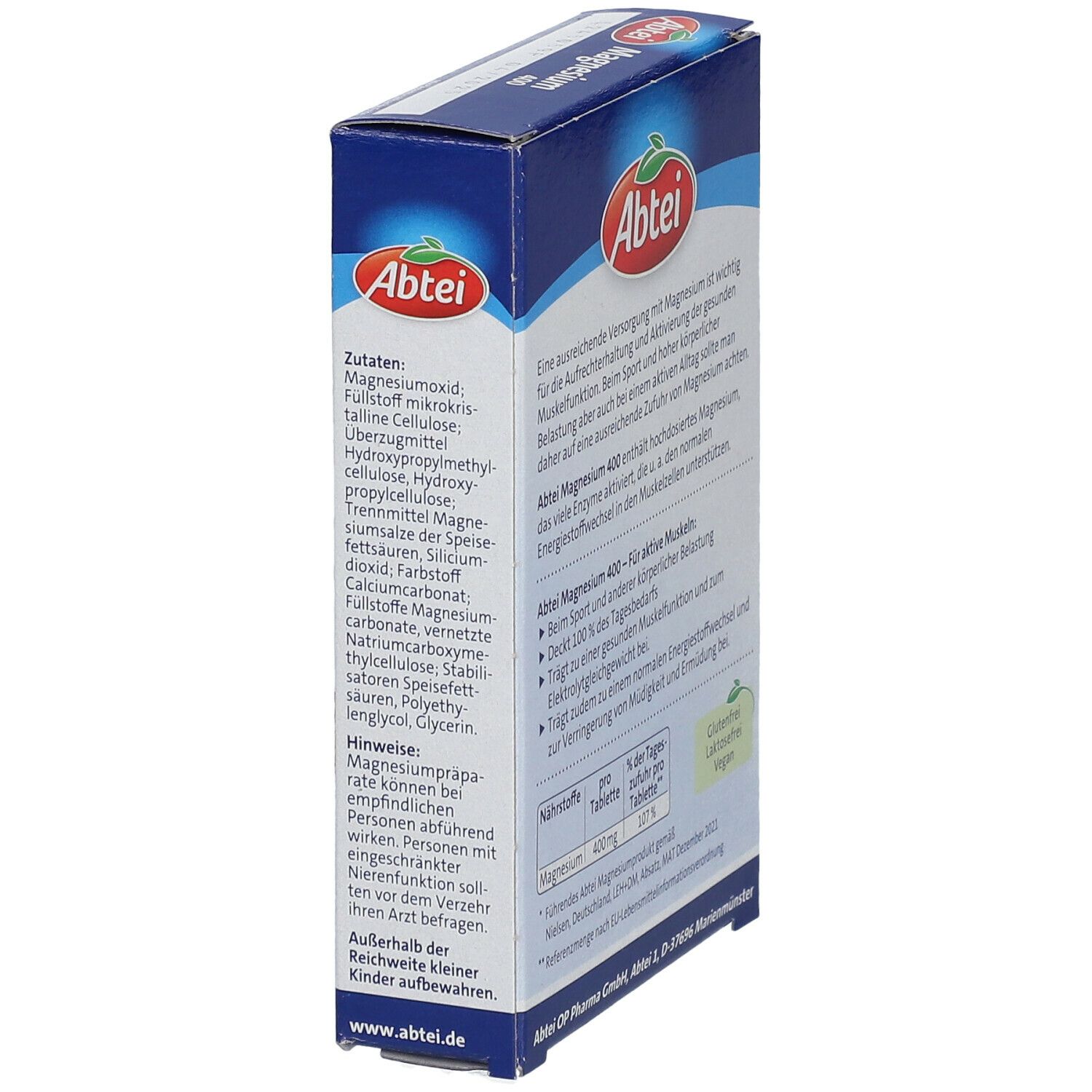 Abtei Magnesium 400 hochdosiert