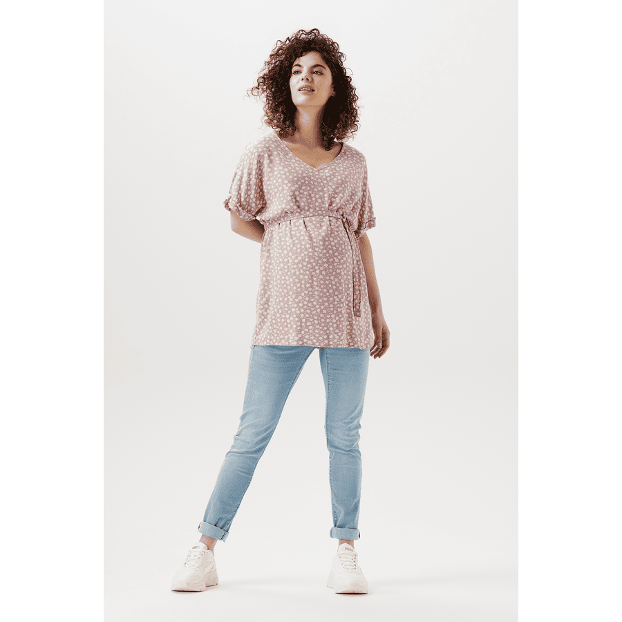 SUPERMOM Bluse Flowers Elderberry