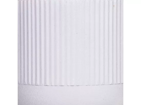 Jardinière avec support en métal blanc 25,5x25,5x48h cm