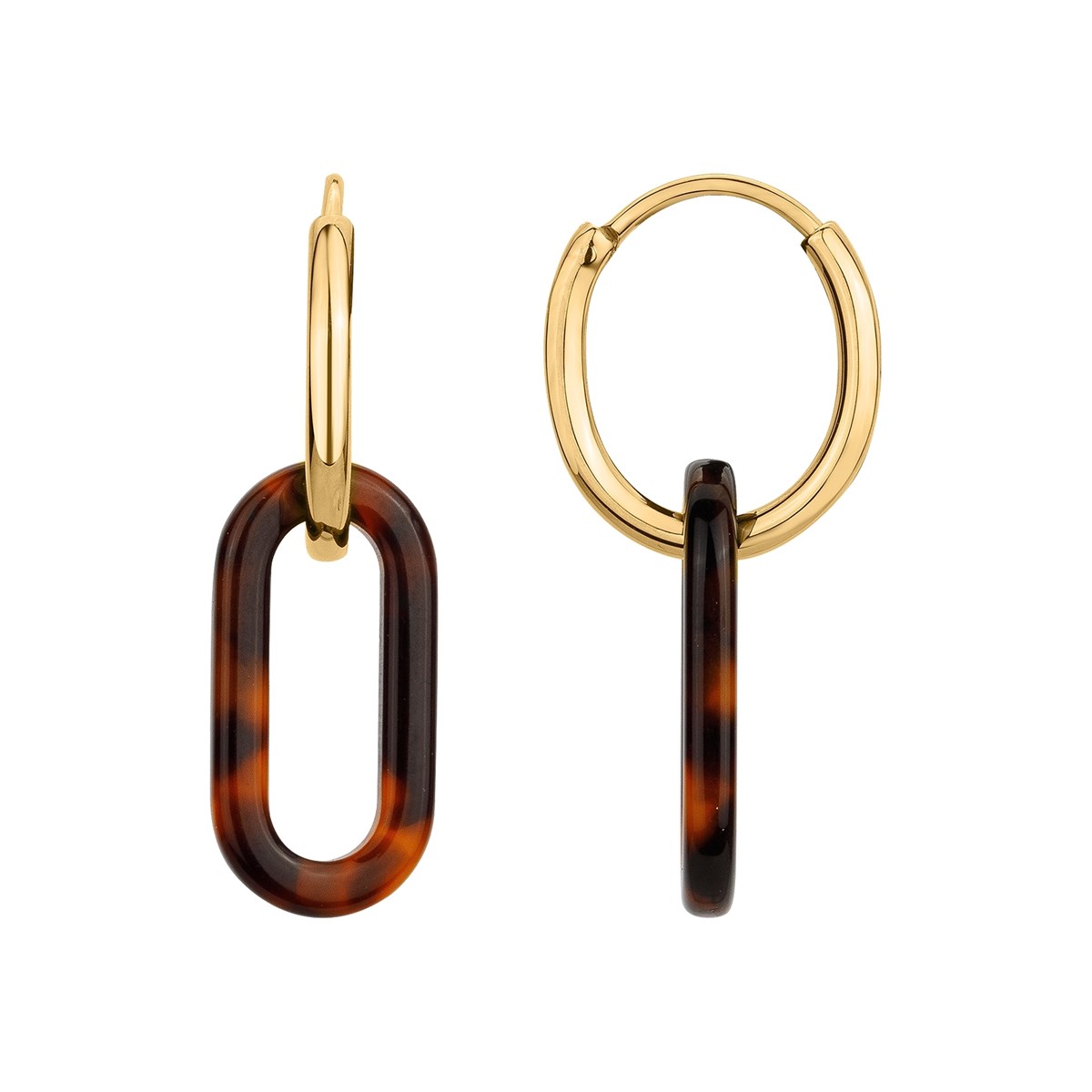 Boucles d'oreilles pendantes en Acier