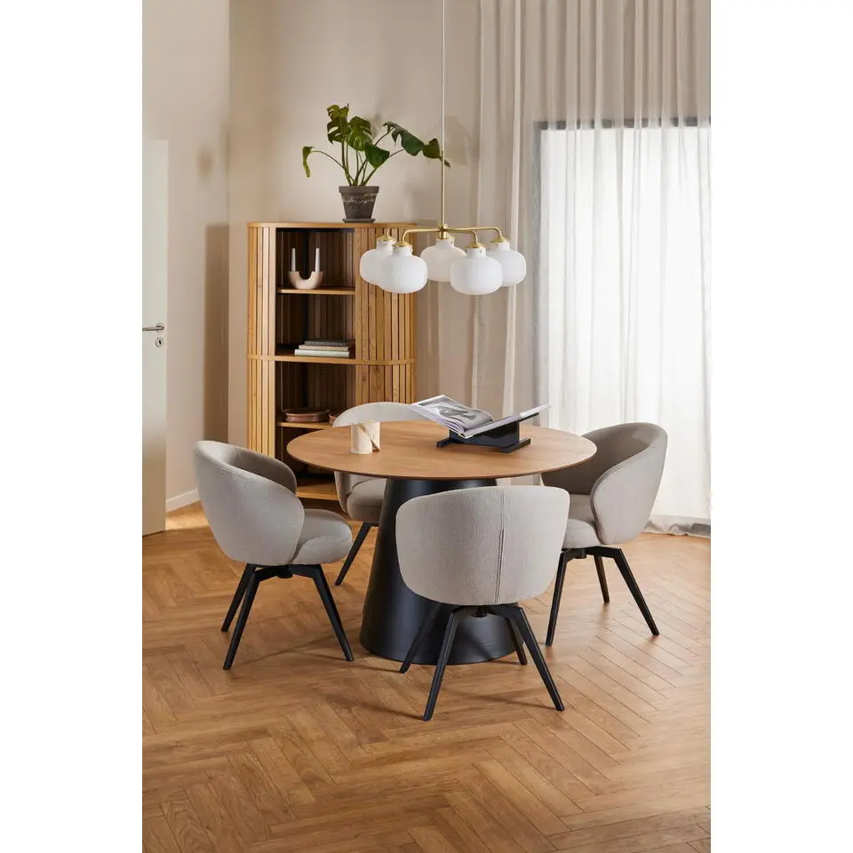 Eettafel Eiken Naturel - Rond 120x120x75cm - Skagen