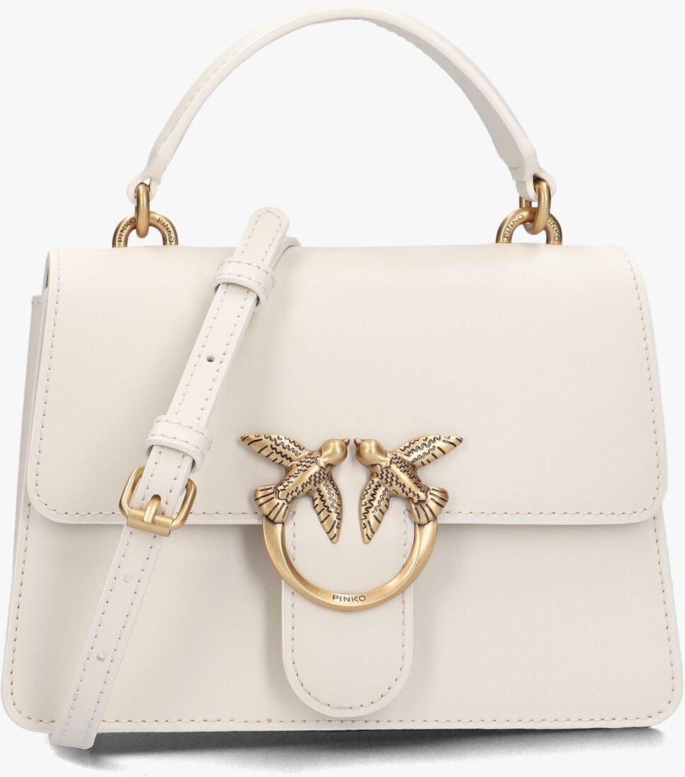 PINKO witte pinko handtas love one top handle mini
