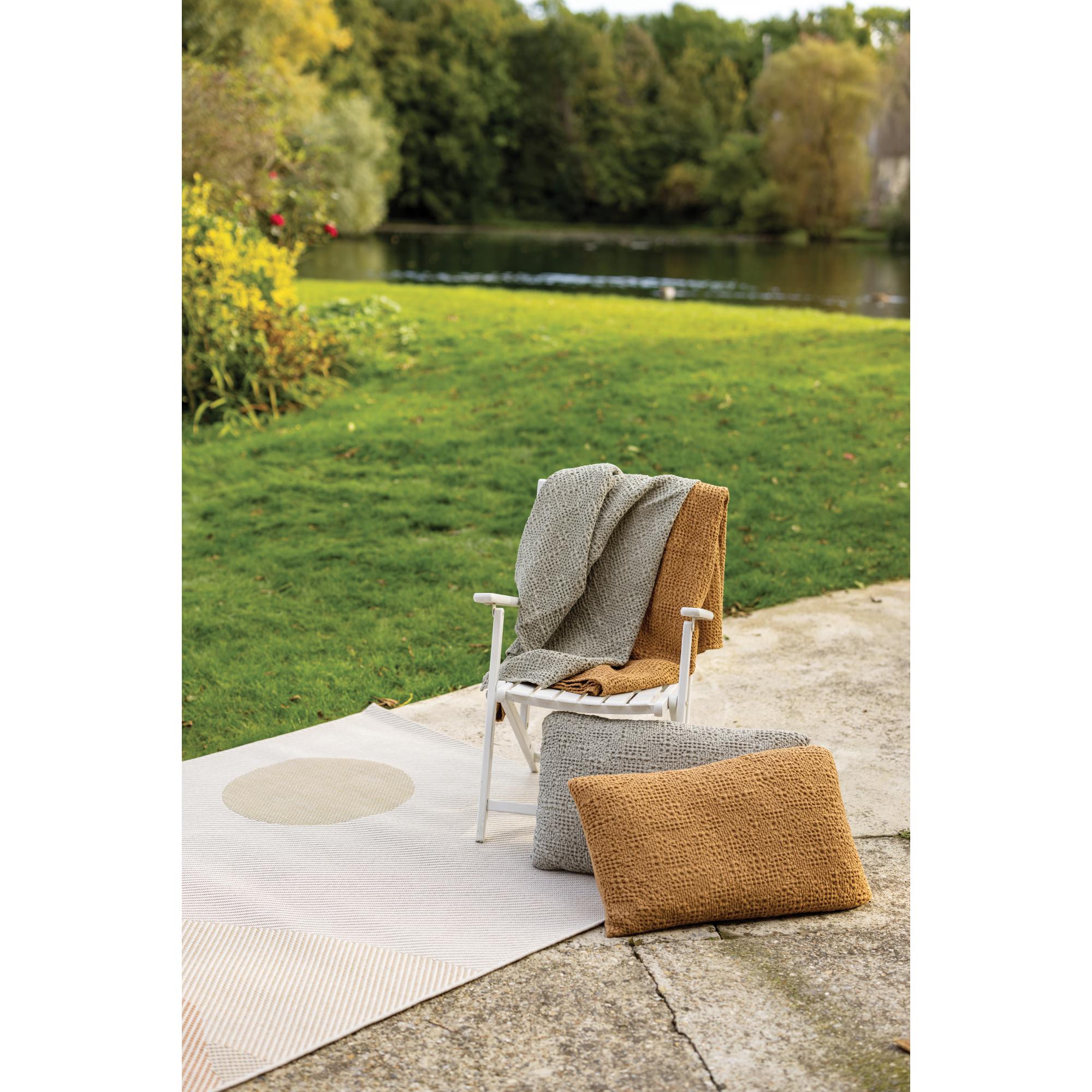 Jeté stonewashed tana pinede 180 x 260 cm