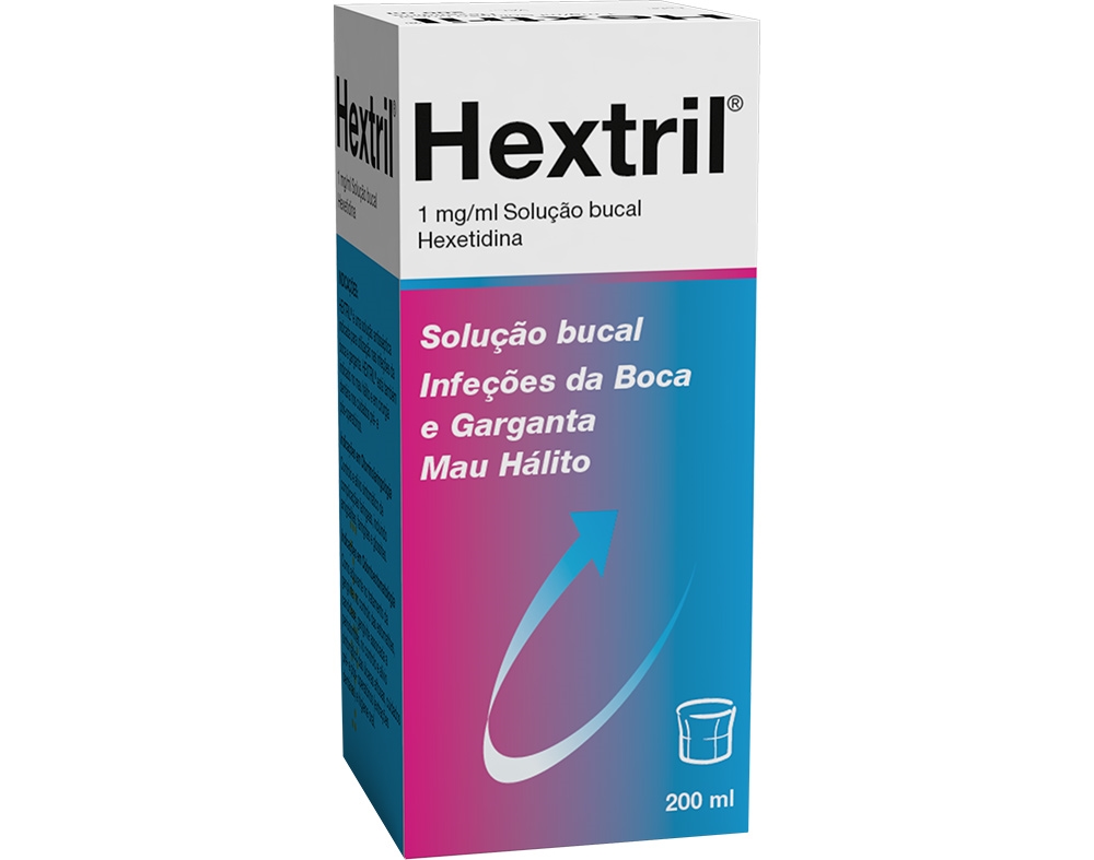 SOLUÇÃO HEXTRIL BUCAL 1MG/ML 200ML